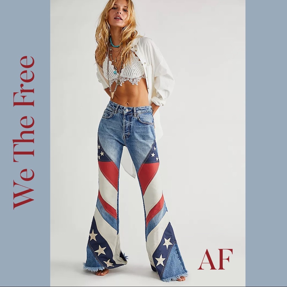 FREE PEOPLE / WE THE FREE BETSY FLARE JEANS
